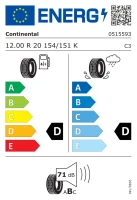 12R20 opona CONTINENTAL HSC 18PR 154/151K